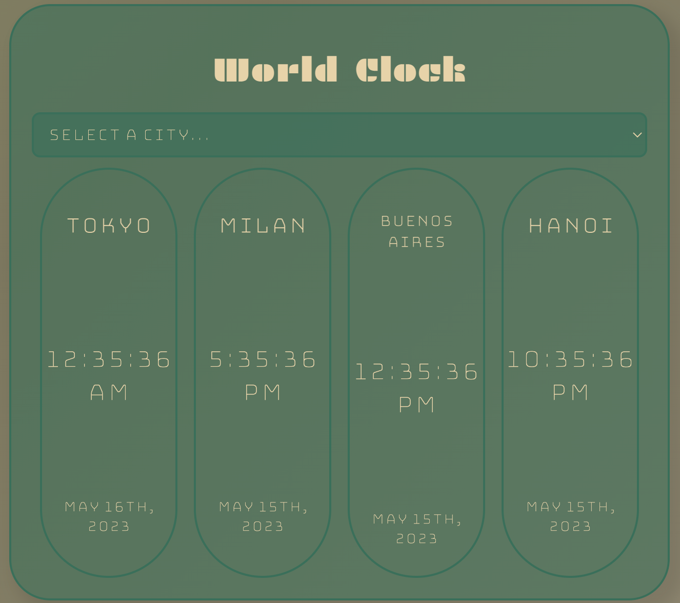 Image of World Clock App